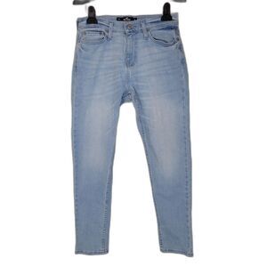 Hollister Light Wash Tapered Leg Denim Jeans